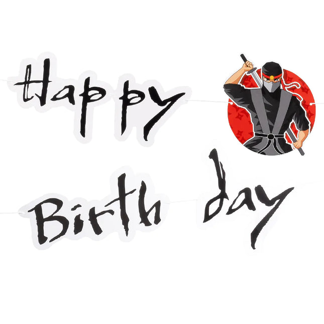 Girlanda z literkami Ninja Happy Birthday 1,2 m