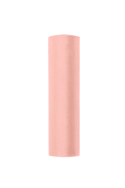 Różowa pastelowa tkanina z organzy 16cm 9m