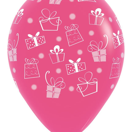 Balony Prezenty Mix 30cm 12szt