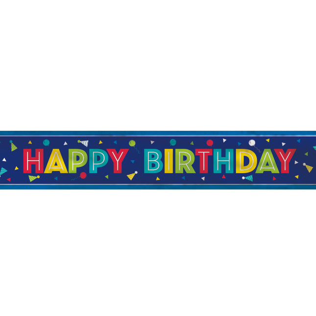 Baner Happy Birthday Party Czapeczki 3,65 m