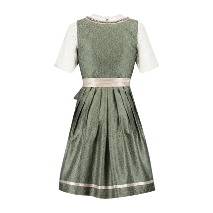Różowy Biały Kremowy Dirndl Sukienka Oktoberfest Ladies Jaquard Grey