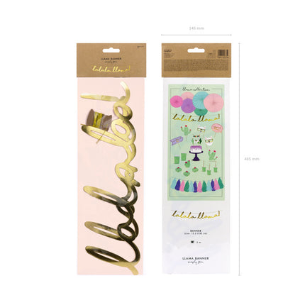 Baner Lalala Llama Gold 82cm