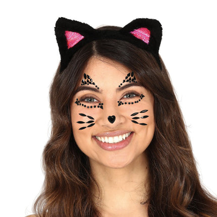 Halloween Sticky Diamonds Cat