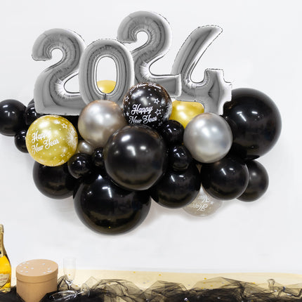 Zestaw do samodzielnego wykonania balonów Organic Silver New Year