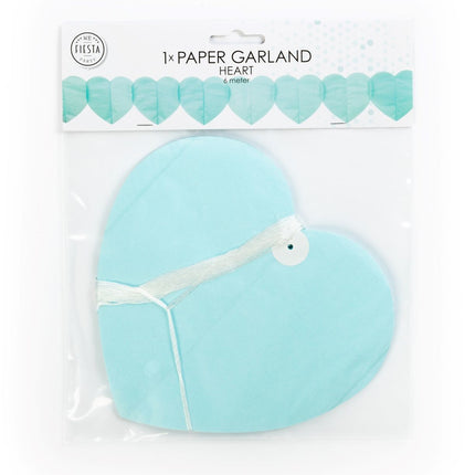 Garland of Hearts Blue 6m