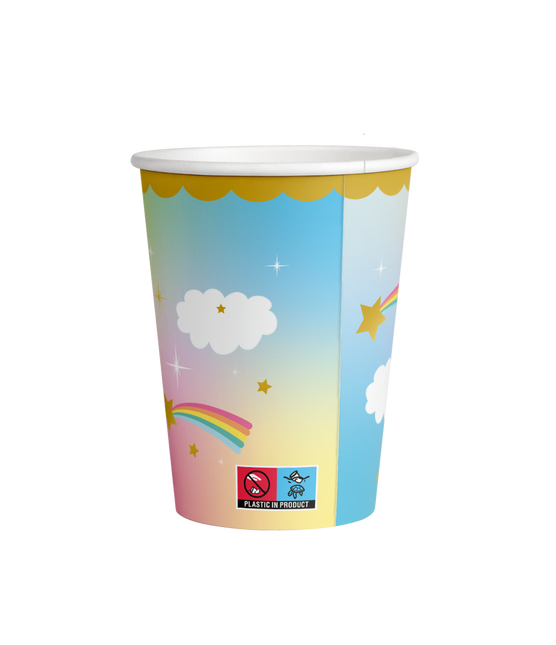 Kubki z jednorożcem 9cm 8szt