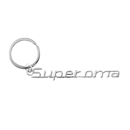 Srebrny brelok do kluczy Super Babcia