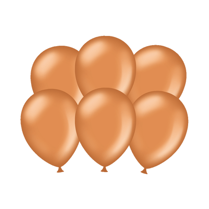 Balony miedziane chrom 30cm 6szt