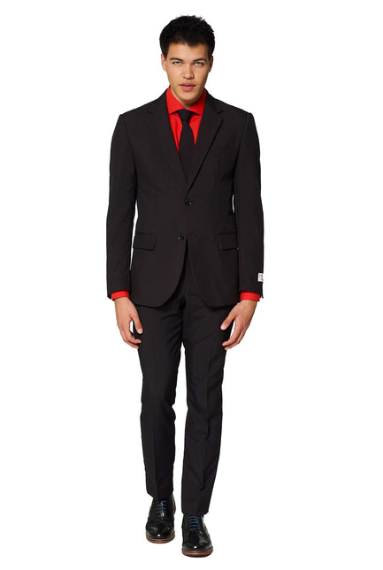 Czarny garnitur męski <tc>OppoSuits</tc>