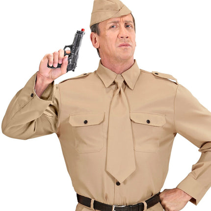 Szary sztuczny pistolet 19 cm