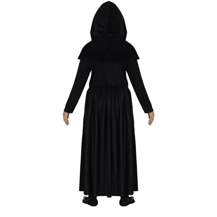 Kostium ducha na Halloween dla dziewczynki czarny