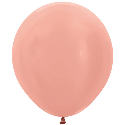 Balony Rose Gold Metalic 45cm 2szt