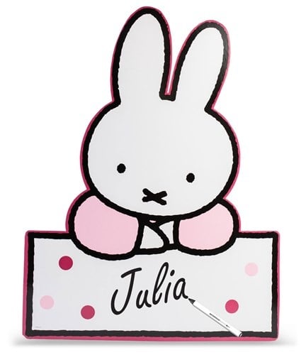 Tabliczka na drzwi Miffy jasnoróżowa 60 cm