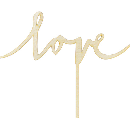 Topper na tort Love Wood 16cm