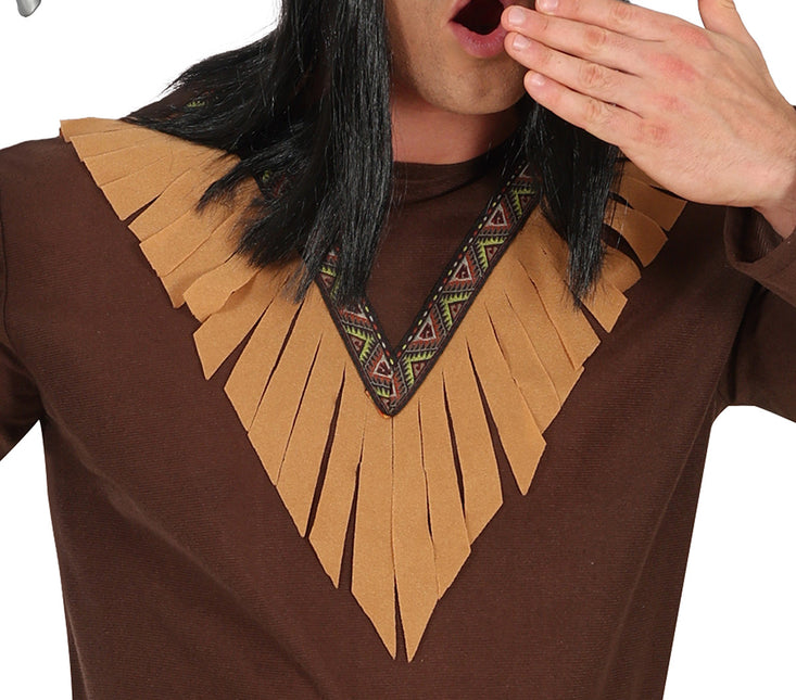 Kostium indiański brązowy męski 2 szt