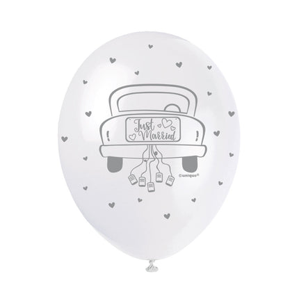 Balony Just Married 30cm 5szt