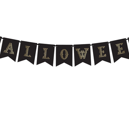 Pomarańczowy baner na Halloween 1,75 m