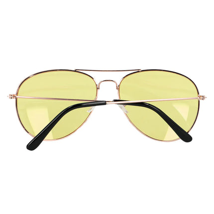 Neonowe okulary 80S niebiesko-żółte