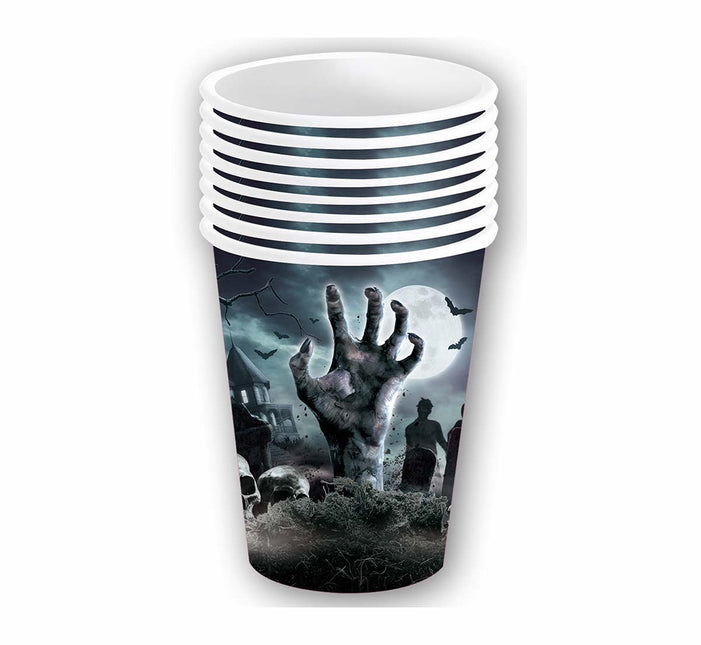 Halloweenowe kubki cmentarne 355ml 6szt