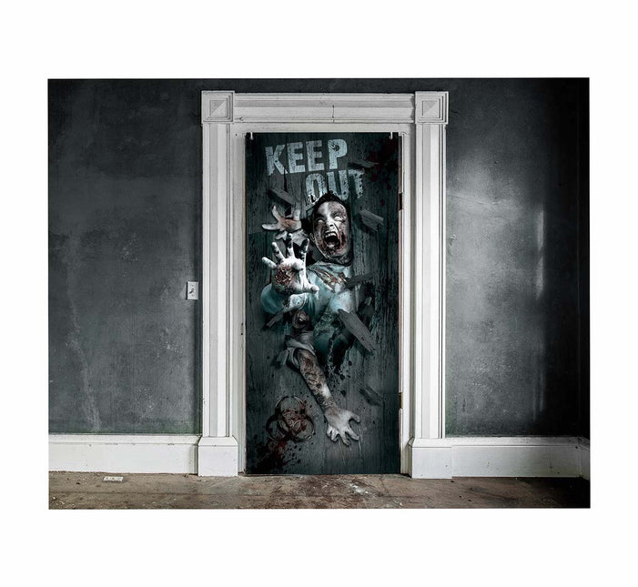Halloweenowa dekoracja ścienna Zombie 180 cm