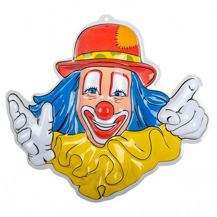 Dekoracja ścienna Clown Red Hat 50cm