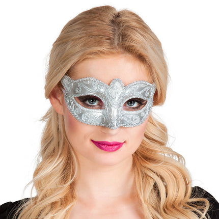 Maska na oczy Venice Felina Silver