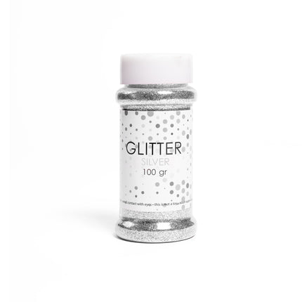 Silver Glitters 100gr