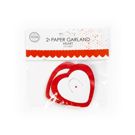 Girlanda czerwone serca 2,5 m