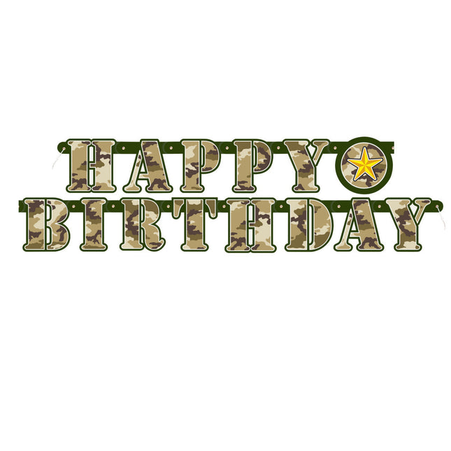 Chusta wojskowa Happy Birthday 1,64 m