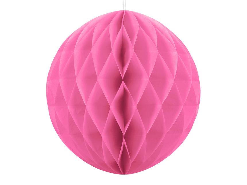 Kula w kształcie plastra miodu różowa 30 cm
