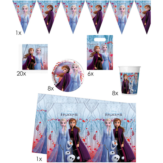 Frozen 2 Zestaw imprezowy dla 8 dzieci