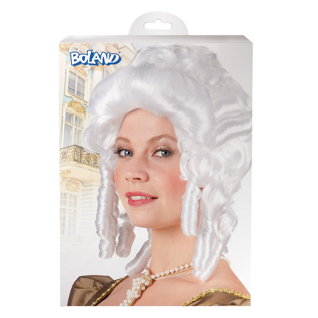 Szara peruka Baroque Woman