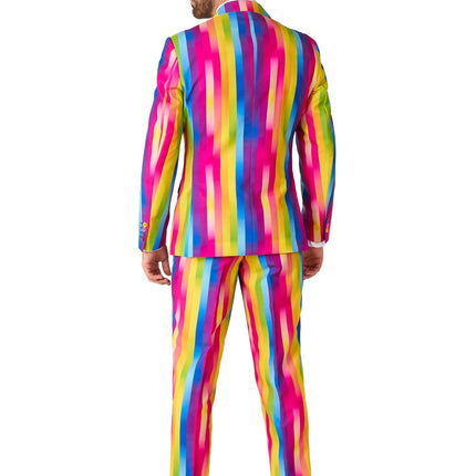 Garnitur męski w tęczowe paski <tc>OppoSuits</tc>