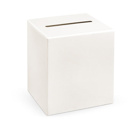 Pudełko na koperty ślubne białe 24 cm