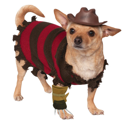 Kostium dla psa Freddy Krueger na Halloween