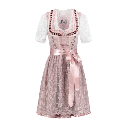 Różowa sukienka Dirndl Oktoberfest Women 2 części