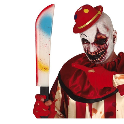 Maczeta na Halloween wielokolorowa 54 cm