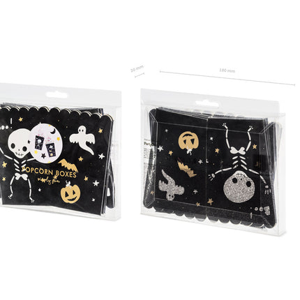Halloweenowe miseczki na popcorn 12,5 cm 6 szt.