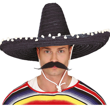 Sombrero czarny/zielony 60 cm