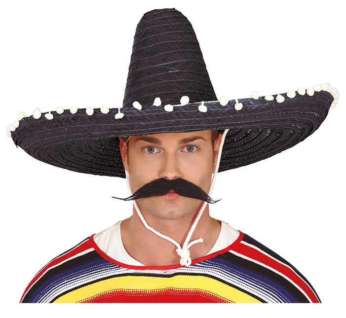 Sombrero czarny/zielony 60 cm