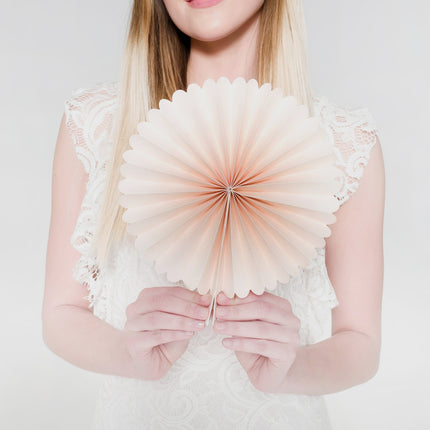 Zestaw kolorowych wachlarzy papierowych 14-38 cm 3 szt