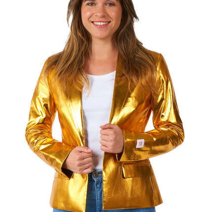 Złota marynarka damska <tc>OppoSuits</tc>
