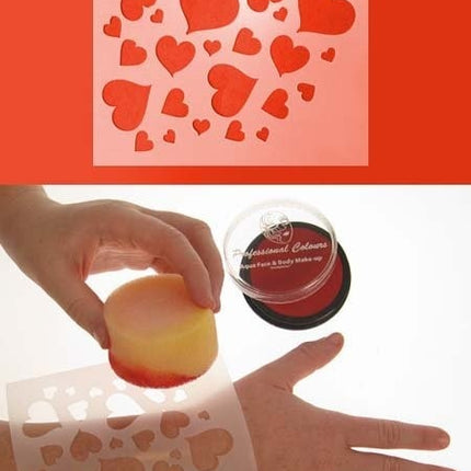 Szablon PXP Schmink Hearts 12x13cm