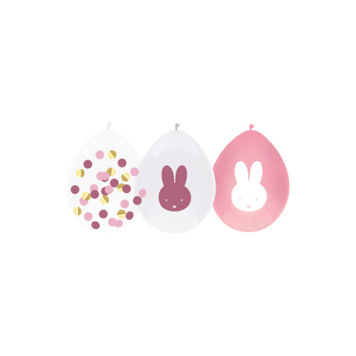 Balony Miffy Jasnoróżowe 30cm 5szt