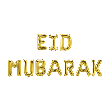 Zestaw złotych balonów Eid Mubarak 1,9 m