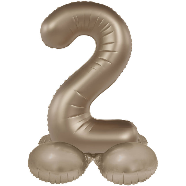 Balon z figurką na 2 lata złoty 41 cm