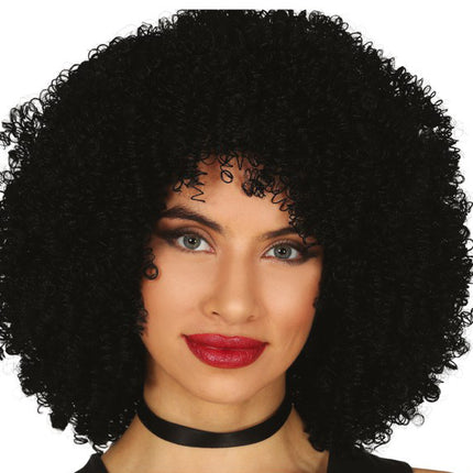 Czarna peruka afro