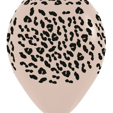 Balony Gepard Biały Piasek 30cm 25szt