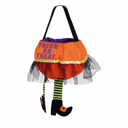 Halloweenowe wiaderko na cukierki Trick Or Treat 20 cm