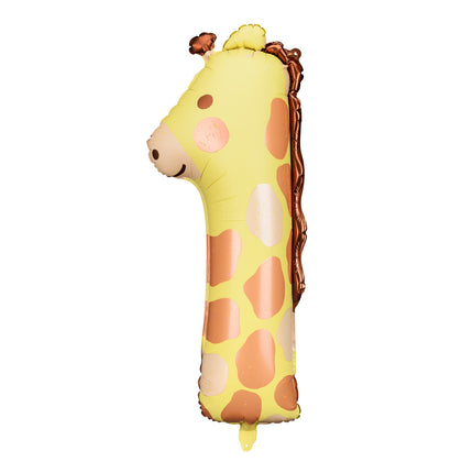 Balon helowy na 1 rok Żyrafa pusty 82 cm